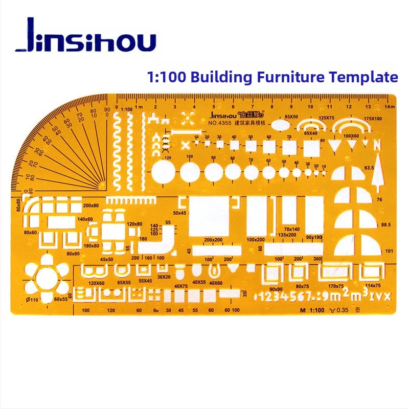 Sablon vonalzó görbék és körök rajzolásához - jinsihou, anyag: K glue, importálás: Nem, IP engedély: Nem