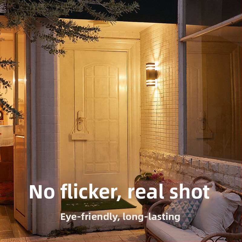 Външна стенна LED лампа – водоустойчива, ABS абажур, алуминиево тяло, квадратна, ниско напрежение ≤36V, за двор и вход