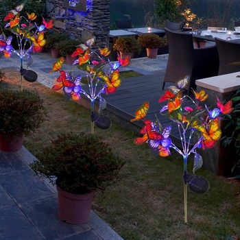 Външна LED лампа под формата на глухарче – силиконово тяло, IP65, 3V, 6–12 ч работа, модел 7866