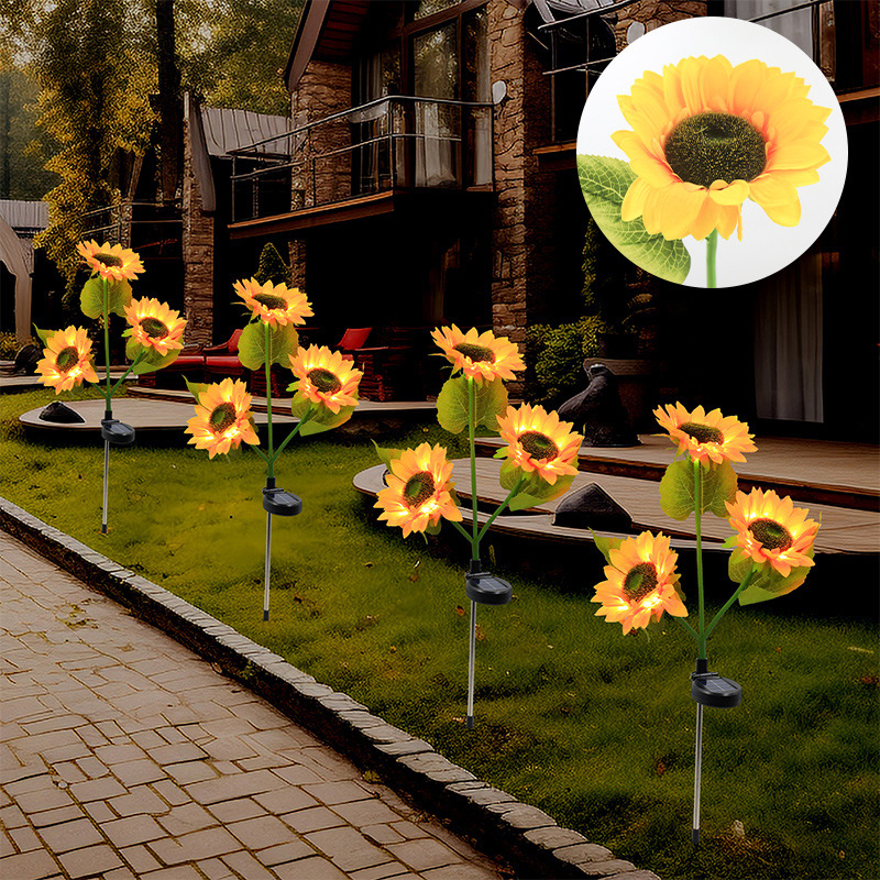 Външна LED лампа под формата на глухарче – силиконово тяло, IP65, 3V, 6–12 ч работа, модел 7866