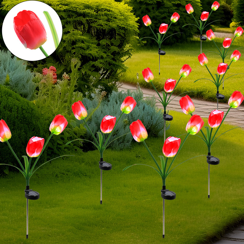 Външна LED лампа под формата на глухарче – силиконово тяло, IP65, 3V, 6–12 ч работа, модел 7866