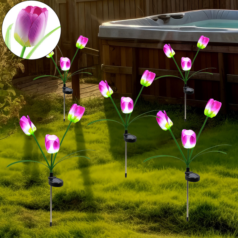 Външна LED лампа под формата на глухарче – силиконово тяло, IP65, 3V, 6–12 ч работа, модел 7866