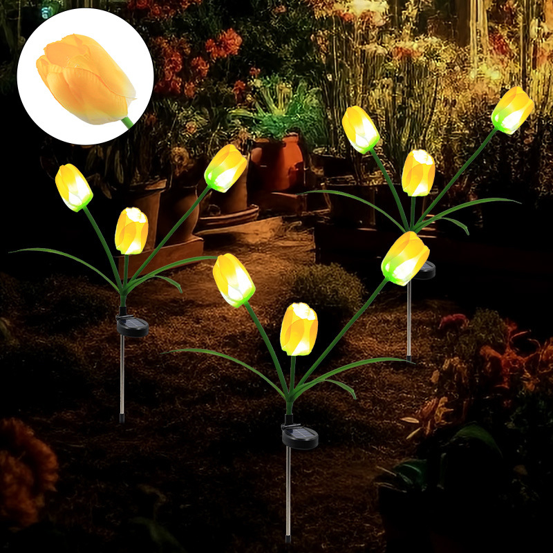 Външна LED лампа под формата на глухарче – силиконово тяло, IP65, 3V, 6–12 ч работа, модел 7866