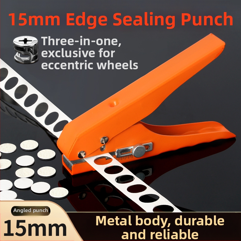 Пробивник за кантова лента, ръчен дървообработващ инструмент за екологични панели, пробиване на дупки