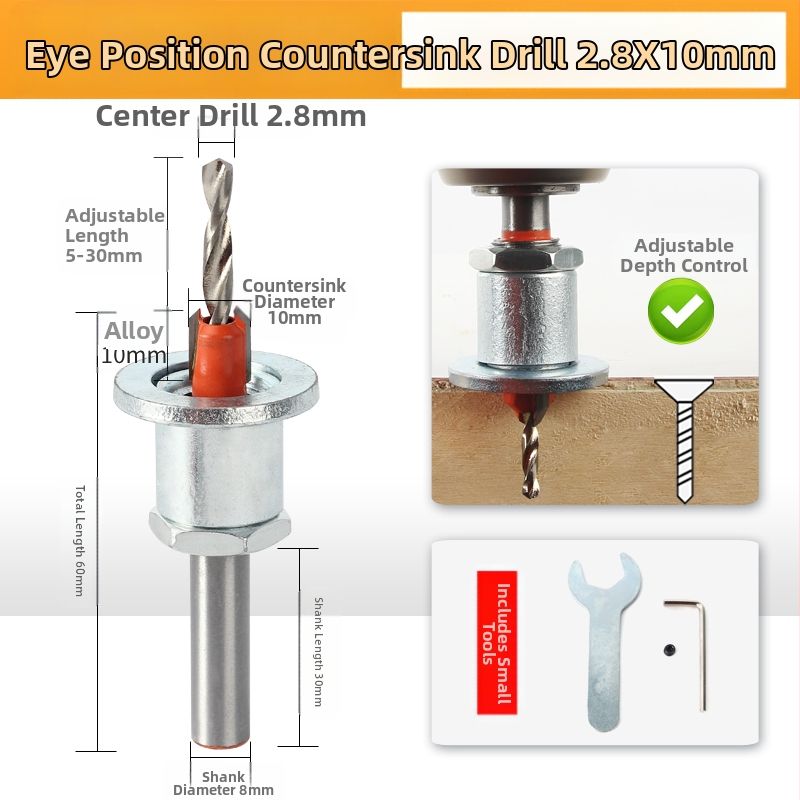 Пробивник за кантова лента, ръчен дървообработващ инструмент за екологични панели, пробиване на дупки