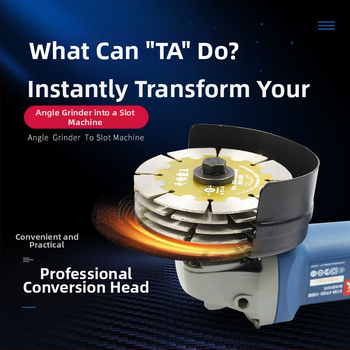 Слотинг приставка за ъглошлайф — еднократно формиране за електрически стенни кабелни канали — инструмент за електротехници