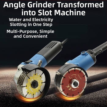 Слотинг приставка за ъглошлайф — еднократно формиране за електрически стенни кабелни канали — инструмент за електротехници