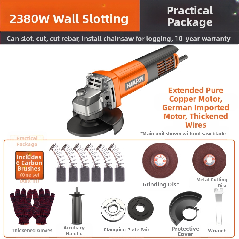 Слотинг приставка за ъглошлайф — еднократно формиране за електрически стенни кабелни канали — инструмент за електротехници