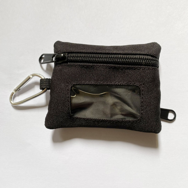 Oksfordo audinio monetų piniginė, unisex mini daugiakomponentė piniginė su ausinėmis, kortelėmis ir raktų kišais, 1 sulankstymas, ultralengva