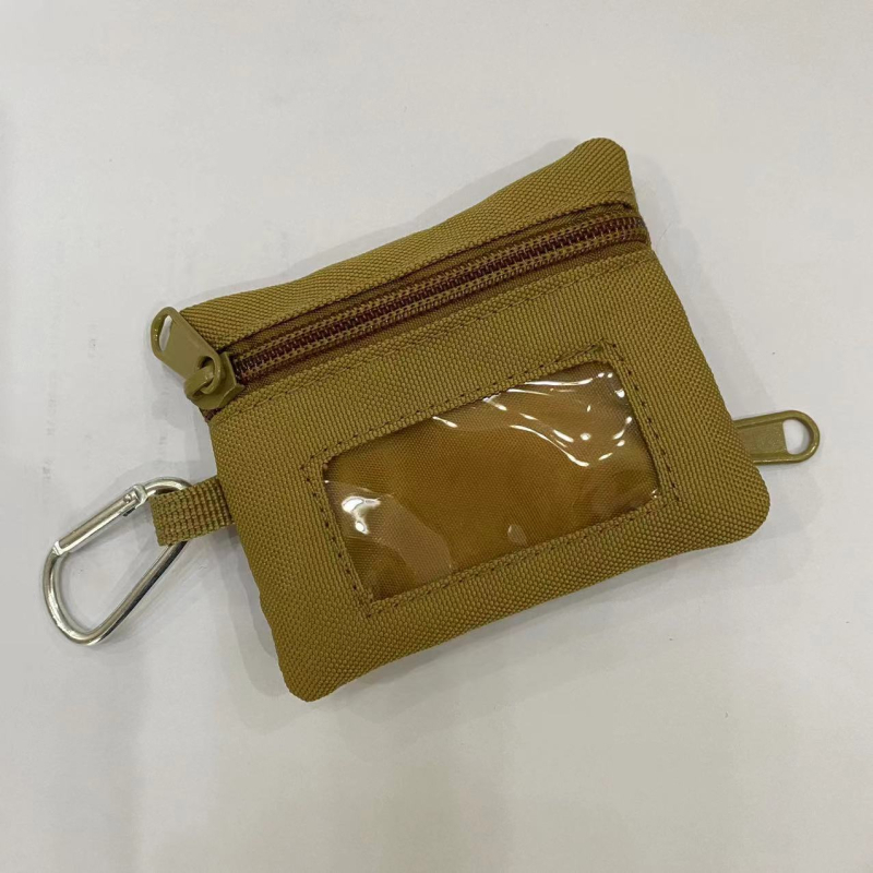 Oksfordo audinio monetų piniginė, unisex mini daugiakomponentė piniginė su ausinėmis, kortelėmis ir raktų kišais, 1 sulankstymas, ultralengva