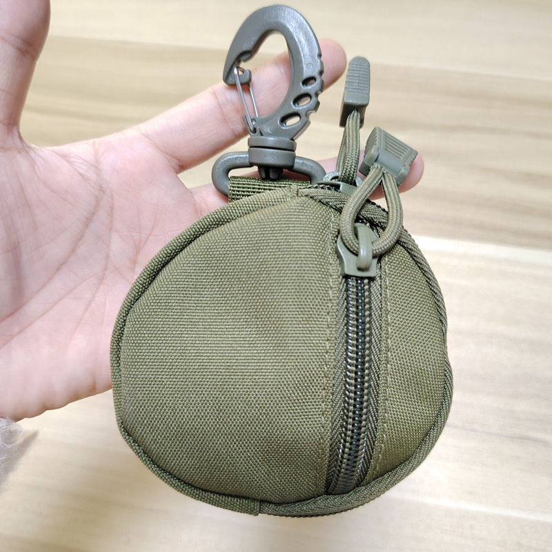 Oksfordo audinio monetų piniginė, unisex mini daugiakomponentė piniginė su ausinėmis, kortelėmis ir raktų kišais, 1 sulankstymas, ultralengva