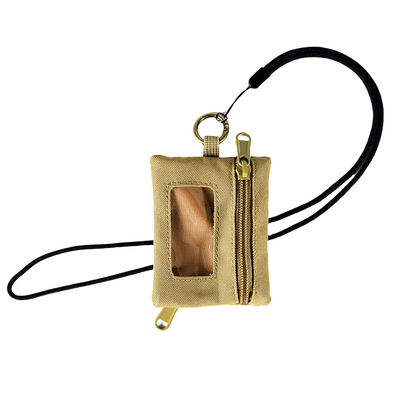 Oksfordo audinio monetų piniginė, unisex mini daugiakomponentė piniginė su ausinėmis, kortelėmis ir raktų kišais, 1 sulankstymas, ultralengva