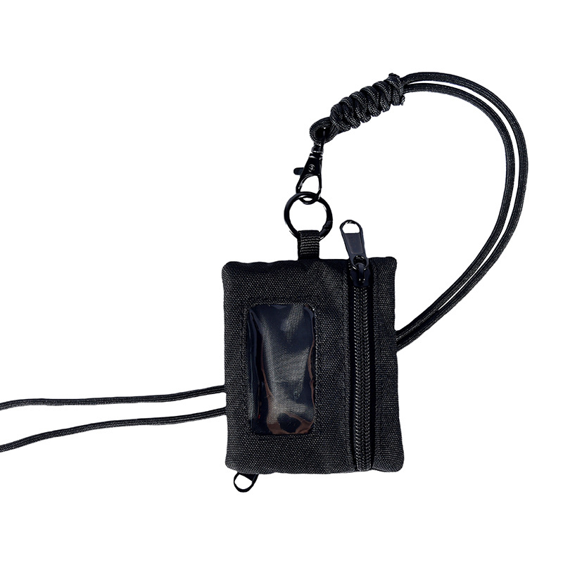 Oksfordo audinio monetų piniginė, unisex mini daugiakomponentė piniginė su ausinėmis, kortelėmis ir raktų kišais, 1 sulankstymas, ultralengva