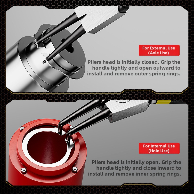 Клипсови клещи за вътрешна и външна употреба, индустриален клас, антимагнитни, ъгъл на глава: K-010