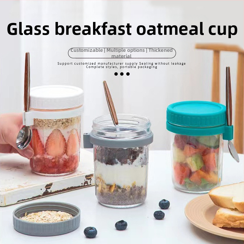 Стъклена чаша за напитки с дръжка и лъжичка, обем 350 мл, сода-лайм стъкло, печатано лого