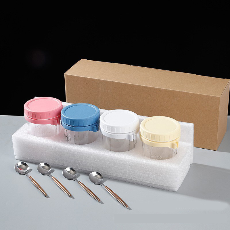 Стъклена чаша за напитки с дръжка и лъжичка, обем 350 мл, сода-лайм стъкло, печатано лого