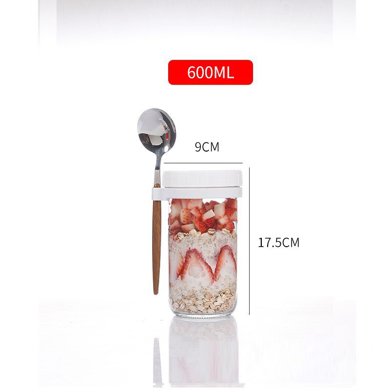 Стъклена чаша за напитки с дръжка и лъжичка, обем 350 мл, сода-лайм стъкло, печатано лого