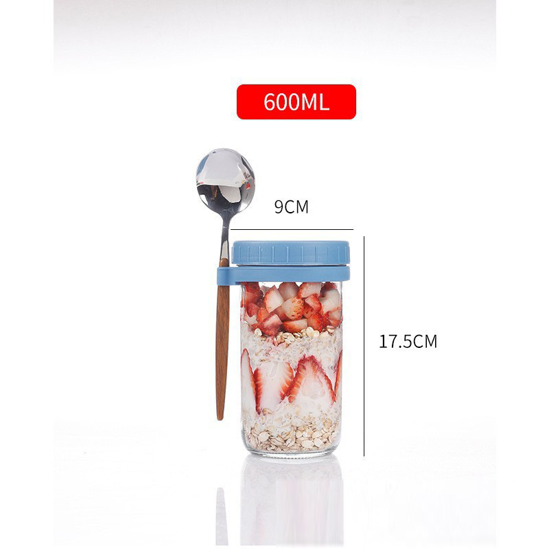 Стъклена чаша за напитки с дръжка и лъжичка, обем 350 мл, сода-лайм стъкло, печатано лого