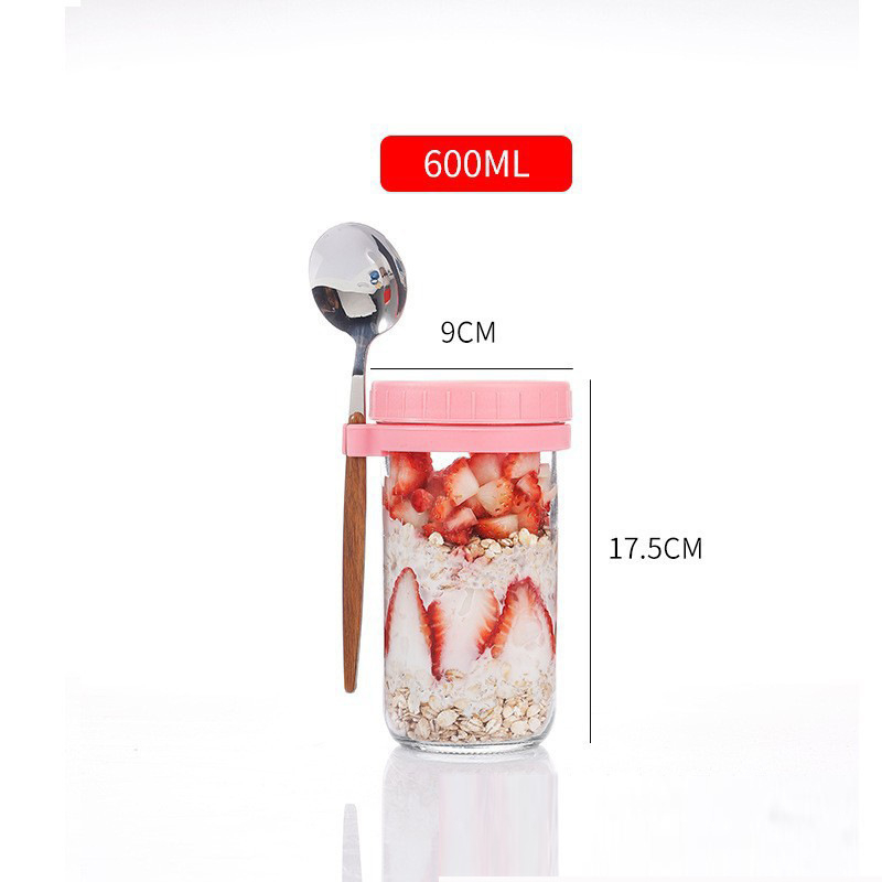 Стъклена чаша за напитки с дръжка и лъжичка, обем 350 мл, сода-лайм стъкло, печатано лого