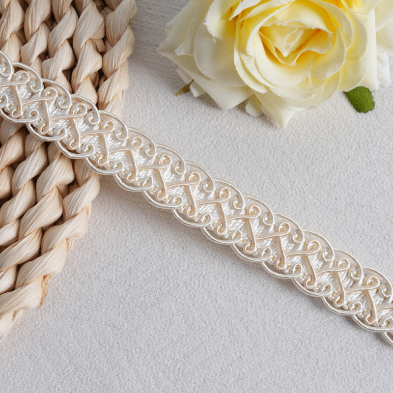 Δαντελωτή ταινία για παντελόνια, PVC υλικό, διακοσμητική ραφή