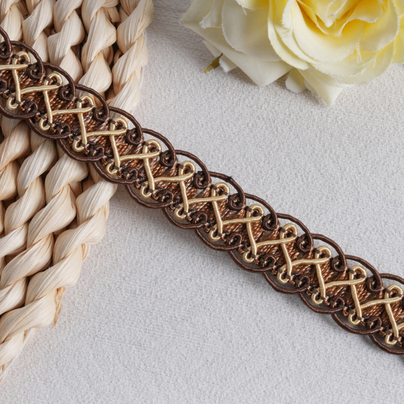 Δαντελωτή ταινία για παντελόνια, PVC υλικό, διακοσμητική ραφή