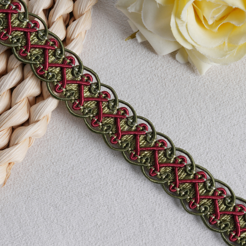 Δαντελωτή ταινία για παντελόνια, PVC υλικό, διακοσμητική ραφή