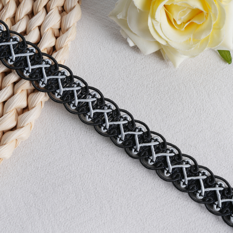 Δαντελωτή ταινία για παντελόνια, PVC υλικό, διακοσμητική ραφή