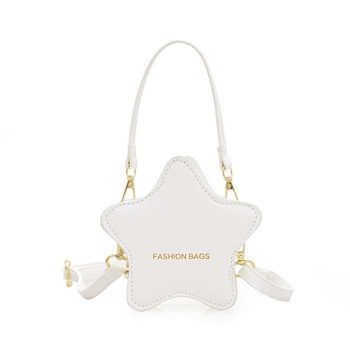 Τσαντάκι ώμου με αστέρι, PU υλικό, ελαφρύ, παιδικό και χαριτωμένο στυλ, γεωμετρικό μοτίβο, κατάλληλο για μαθητές δημοτικού