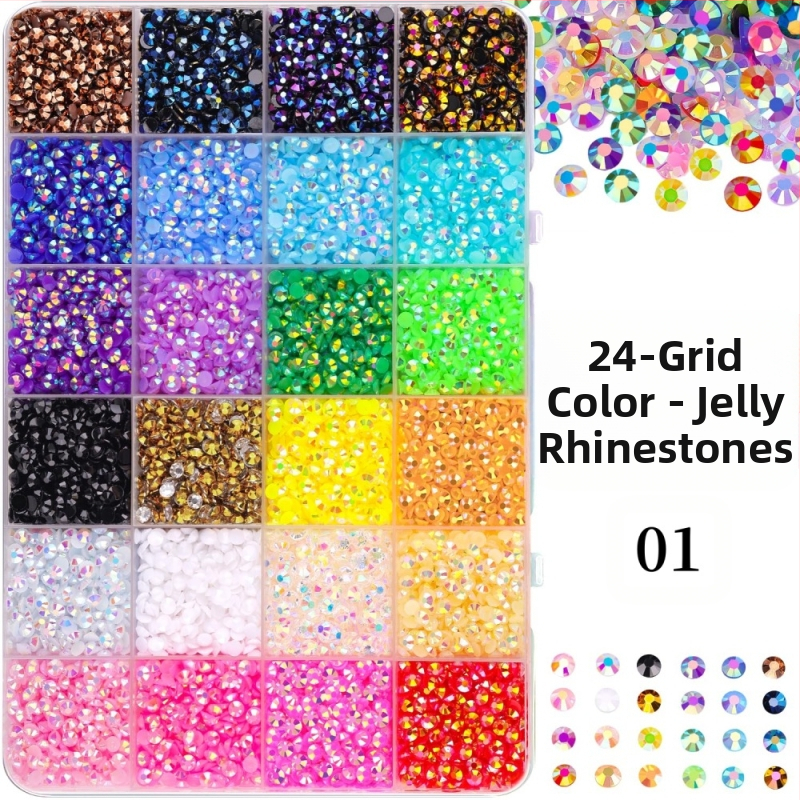 Smolni rhinestones s ravnom stražnjom dnom, uzor zvjezdice, serija Princeza, za DIY odjeću i ukrašavanje noktiju