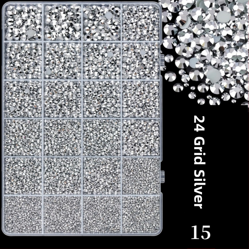 Smolni rhinestones s ravnom stražnjom dnom, uzor zvjezdice, serija Princeza, za DIY odjeću i ukrašavanje noktiju