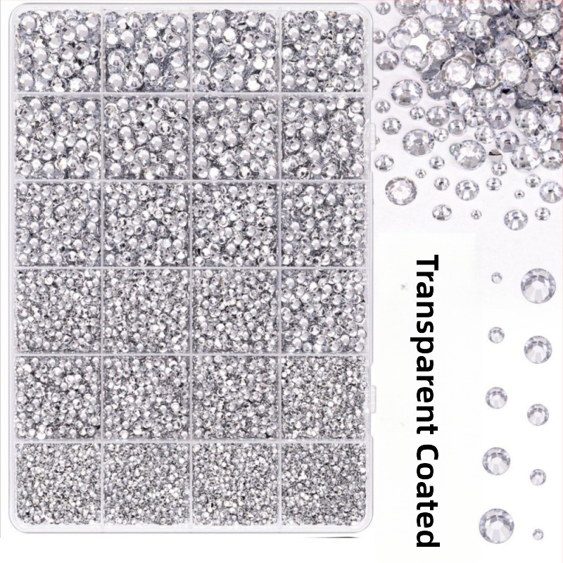 Smolni rhinestones s ravnom stražnjom dnom, uzor zvjezdice, serija Princeza, za DIY odjeću i ukrašavanje noktiju