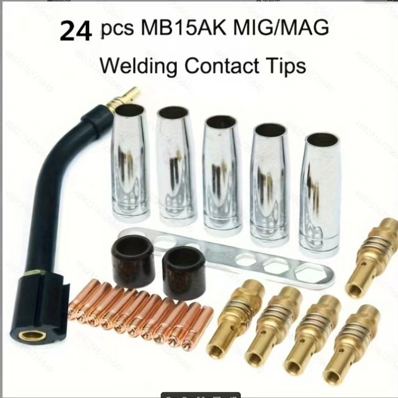 Xinzuo MB15AK MIG/MAG suvirinimo pistojo galvutė su Bakeliato dangteliu, 5 dalių rinkinys