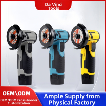 Домашен мини ръчен ъглошлайф, безжичен комплект с литиева батерия, прав модел, DC 220V