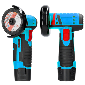 Домашен мини ръчен ъглошлайф, безжичен комплект с литиева батерия, прав модел, DC 220V