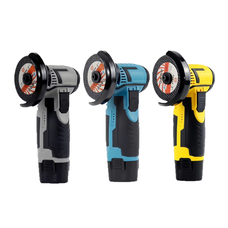 Домашен мини ръчен ъглошлайф, безжичен комплект с литиева батерия, прав модел, DC 220V