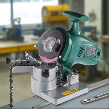 Elektrinis grandininio pjūklo grandinės šlifuoklis — varinis variklis, įrankis grandinei
