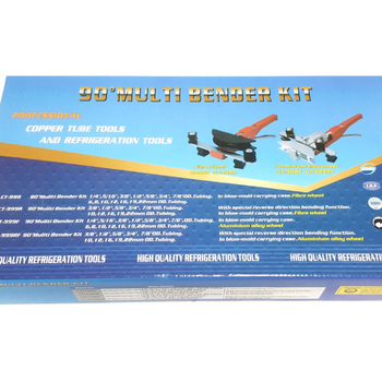 Сгъвач за тръби, диапазон на огъване 6–22 мм, 90° завой, ръчно задвижване с ратчет, алуминиева сплав + инженерна пластмаса, персонализиране на обработката