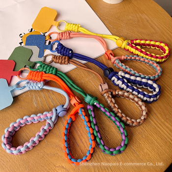 Телефонен шнур за китка, регулируем плетен найлон, ръчна изработка, унисекс, метална катарама, марка Zhenge