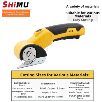 Elektrinės žirklės SM-5001, 230W, įkraunama ličio baterija, 280 aps/min, pjovos pločio 35 mm