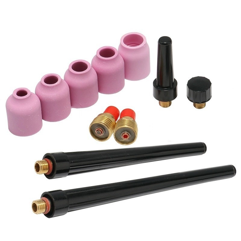 Willishi set dodatnih dijelova za argonsko lukovno zavarivanje, 58 dijelova, kompatibilan s WP9/WP200/WP25, visokotemperaturna staklena čašica