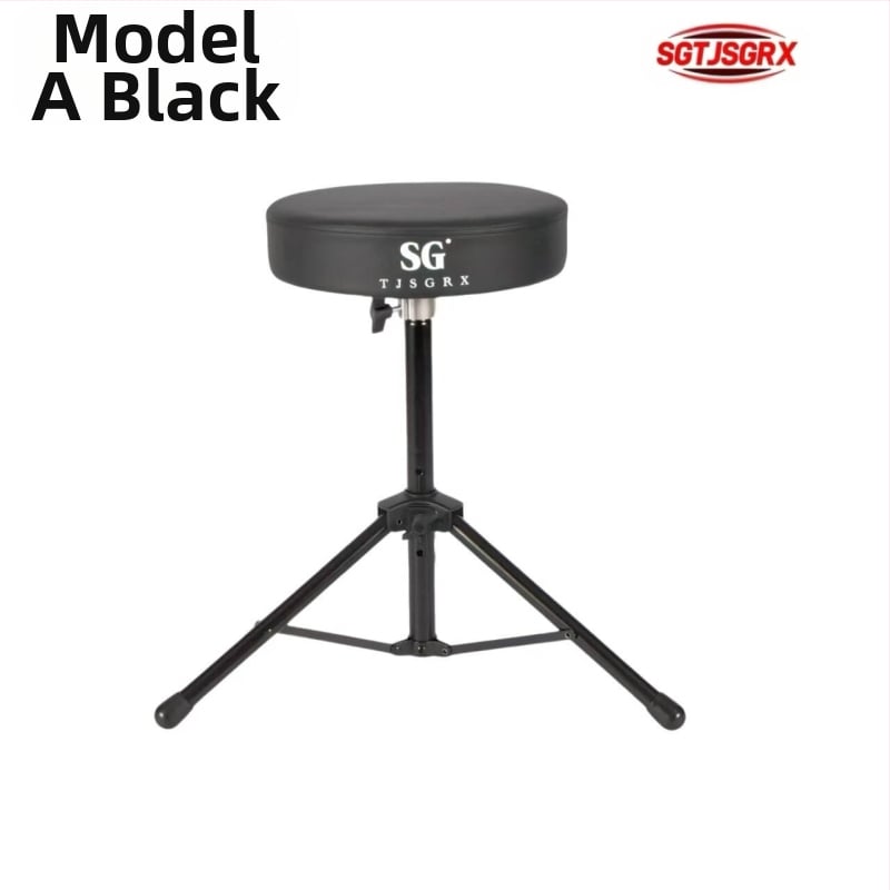 Stolička na bubny, otočná, zosilnená verzia pre dospelých a deti, železná konštrukcia, príslušenstvo pre západné bicie