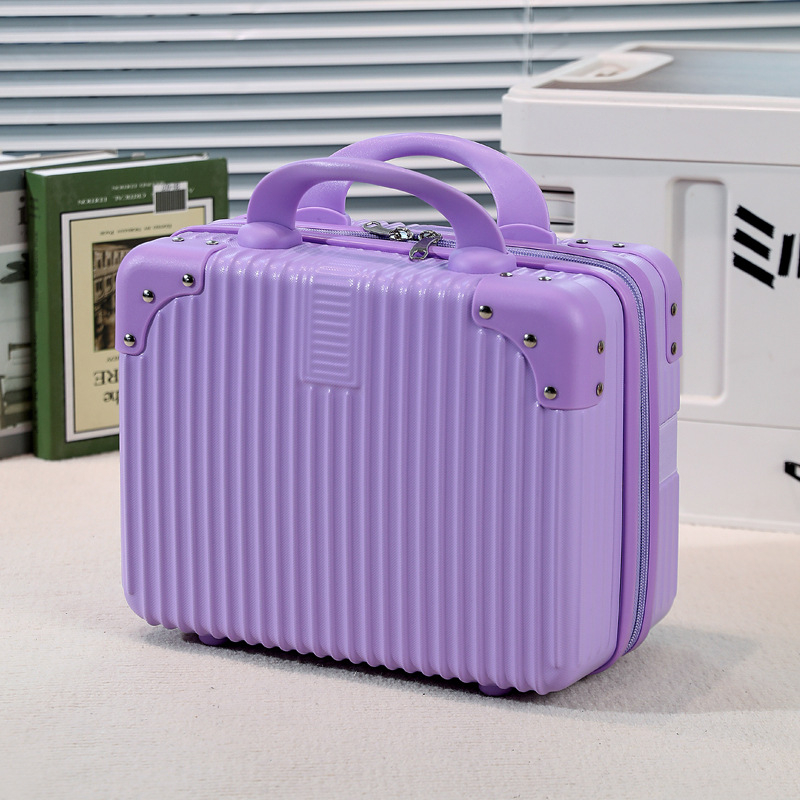 Kompaktiškas lagaminas ir mini kosmetinė su USB jungtimi, ABS+PC korpusas, atsparus vandeniui, apsauga nuo vagystės, universaliųjų ratų