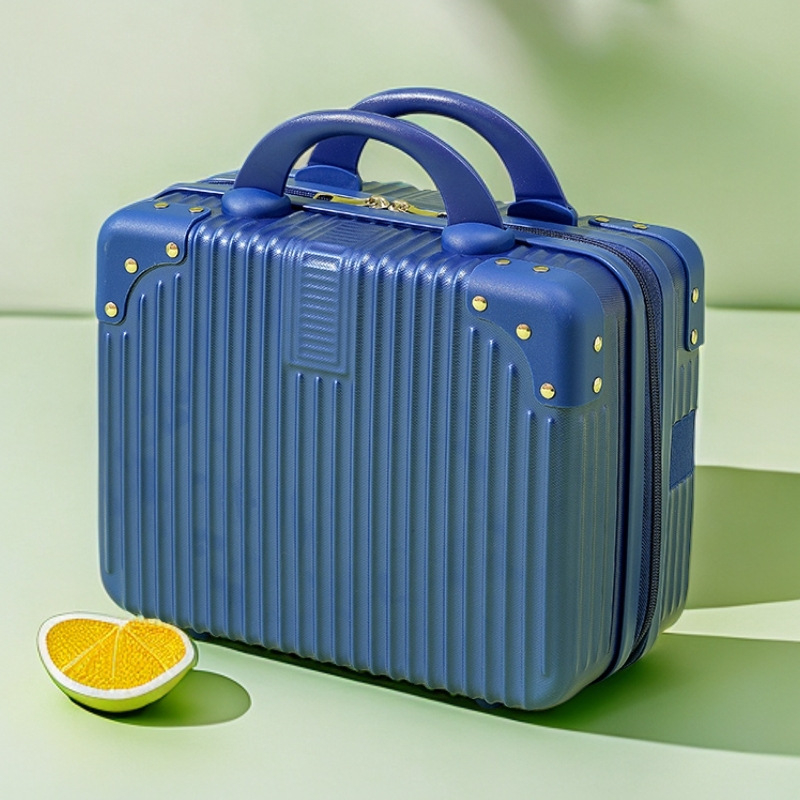 Kompaktiškas lagaminas ir mini kosmetinė su USB jungtimi, ABS+PC korpusas, atsparus vandeniui, apsauga nuo vagystės, universaliųjų ratų