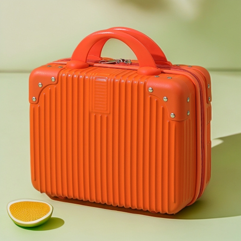 Kompaktiškas lagaminas ir mini kosmetinė su USB jungtimi, ABS+PC korpusas, atsparus vandeniui, apsauga nuo vagystės, universaliųjų ratų