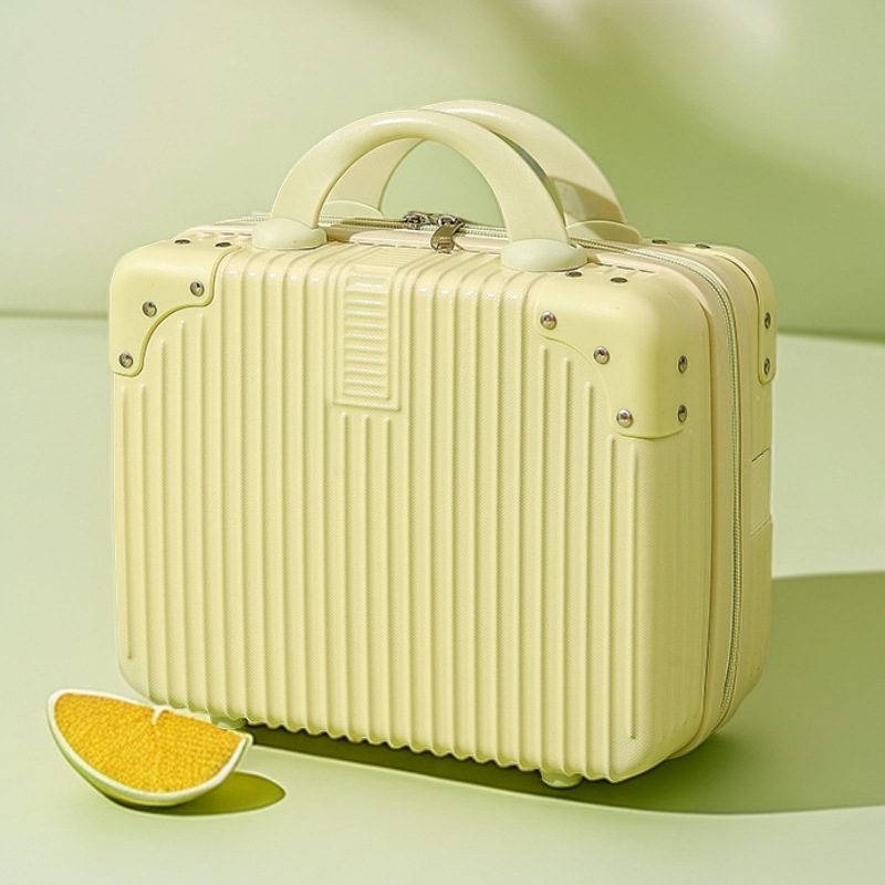 Kompaktiškas lagaminas ir mini kosmetinė su USB jungtimi, ABS+PC korpusas, atsparus vandeniui, apsauga nuo vagystės, universaliųjų ratų