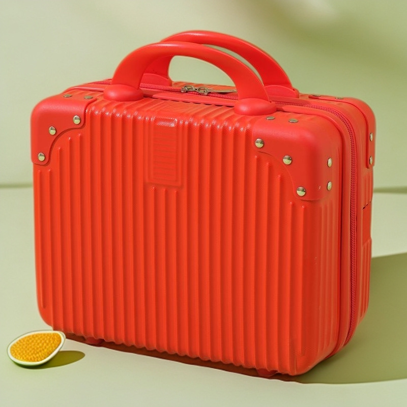 Kompaktiškas lagaminas ir mini kosmetinė su USB jungtimi, ABS+PC korpusas, atsparus vandeniui, apsauga nuo vagystės, universaliųjų ratų