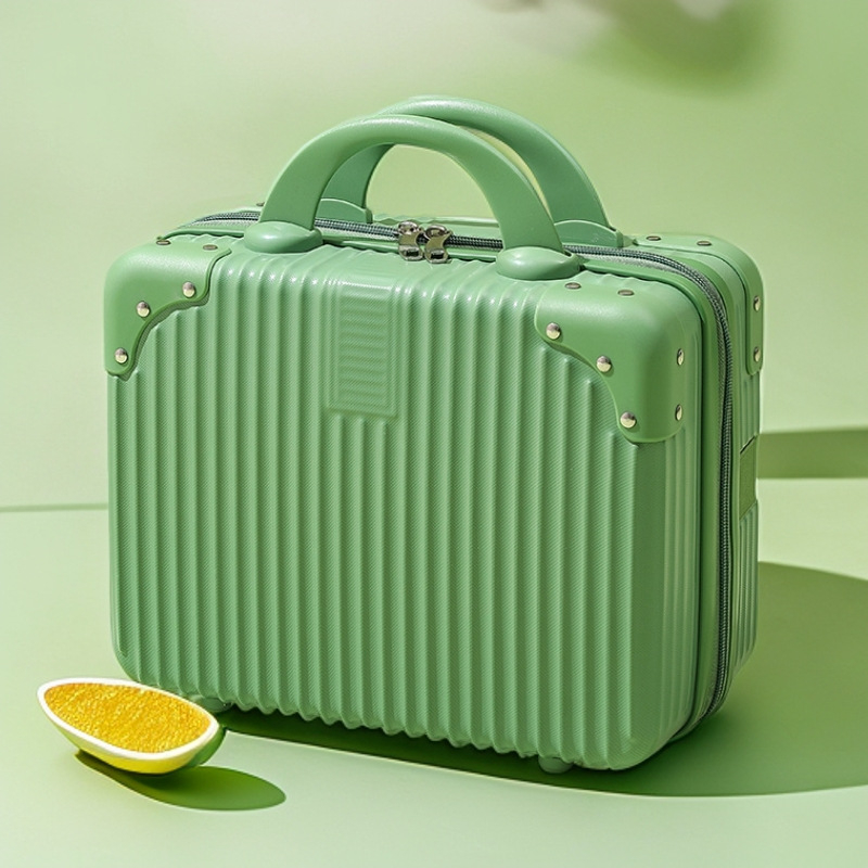 Kompaktiškas lagaminas ir mini kosmetinė su USB jungtimi, ABS+PC korpusas, atsparus vandeniui, apsauga nuo vagystės, universaliųjų ratų