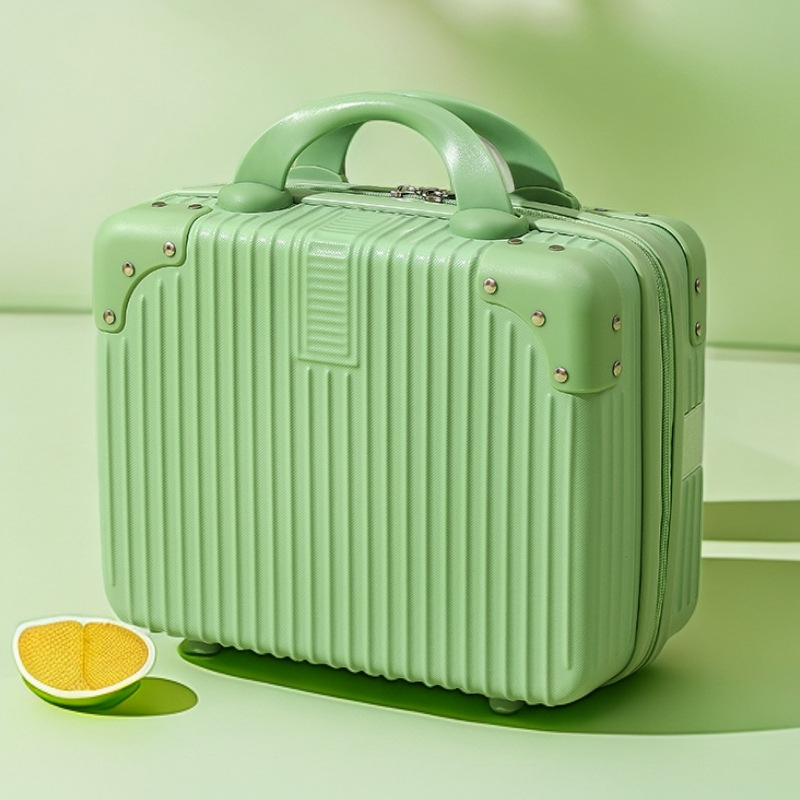 Kompaktiškas lagaminas ir mini kosmetinė su USB jungtimi, ABS+PC korpusas, atsparus vandeniui, apsauga nuo vagystės, universaliųjų ratų