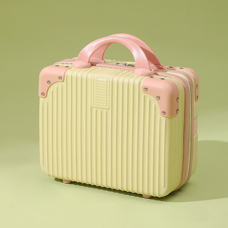 Kompaktiškas lagaminas ir mini kosmetinė su USB jungtimi, ABS+PC korpusas, atsparus vandeniui, apsauga nuo vagystės, universaliųjų ratų