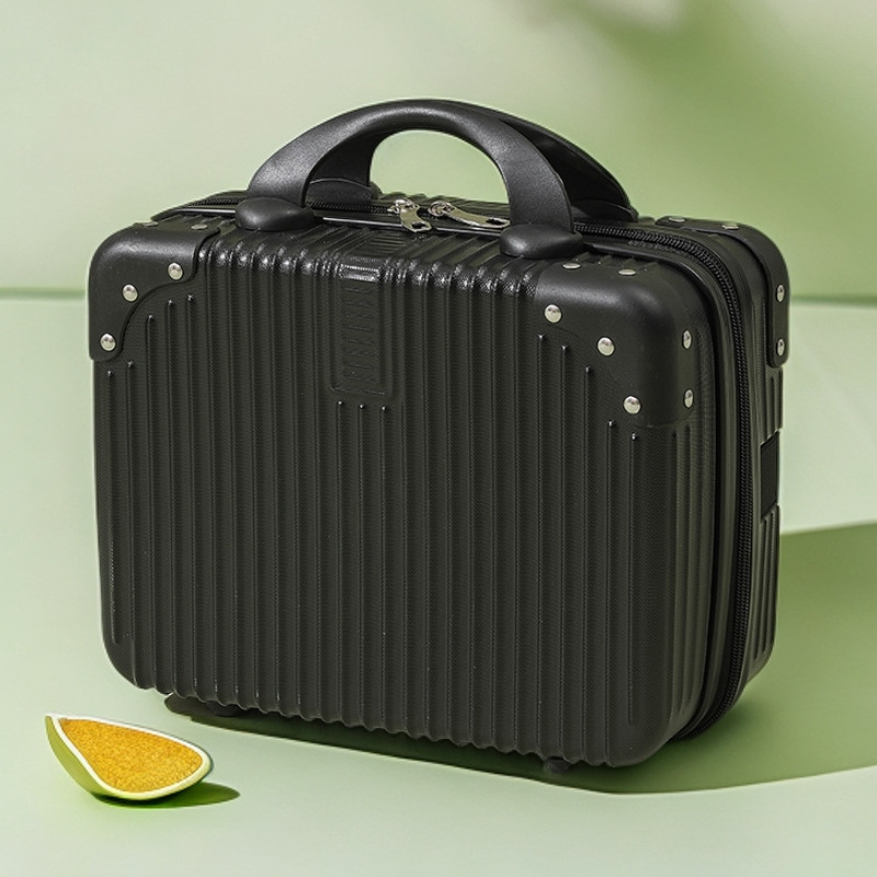 Kompaktiškas lagaminas ir mini kosmetinė su USB jungtimi, ABS+PC korpusas, atsparus vandeniui, apsauga nuo vagystės, universaliųjų ratų